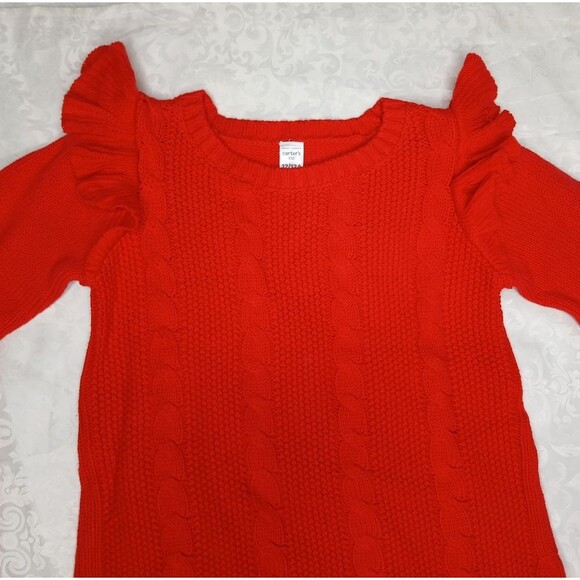 Carter's Girls Sweater Dress Cable Knit Ruffle Size 12 New with Tags NWT - Picture 9 of 9